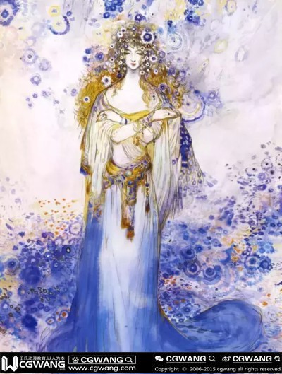 插画设计】天野喜孝精品画集《幻天》_绘学霸