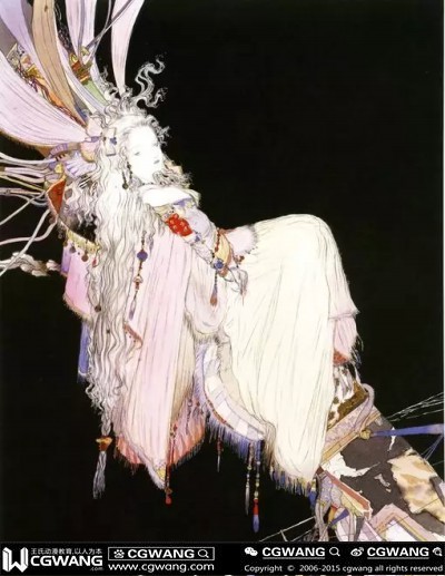 插画设计】天野喜孝精品画集《幻天》_绘学霸